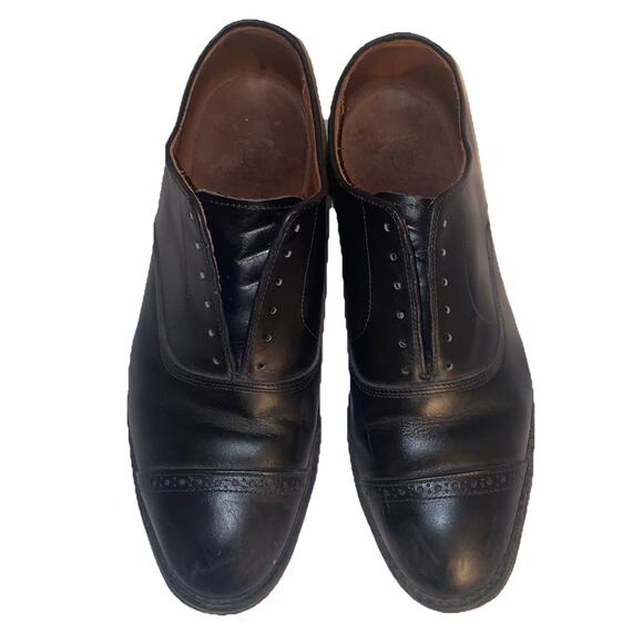 Allen Edmonds Fifth Avenue Men's‎ Shoes Sz 9.5 3E Black Leather Cap Toe Oxford - Picture 1 of 16